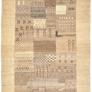 Gabbeh teppe - Loribaft persisk teppe - 156 x 110 cm - sand