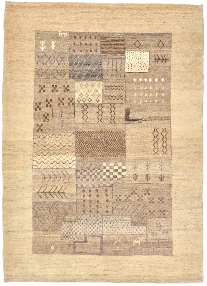 Gabbeh teppe - Loribaft persisk teppe - 156 x 110 cm - sand