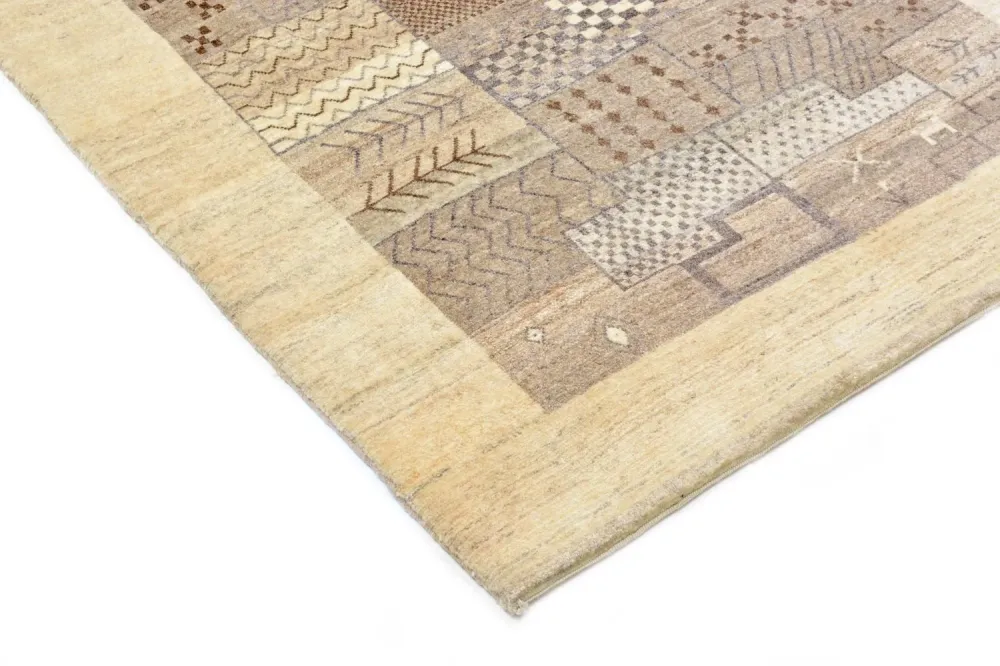 Gabbeh teppe - Loribaft persisk teppe - 156 x 110 cm - sand