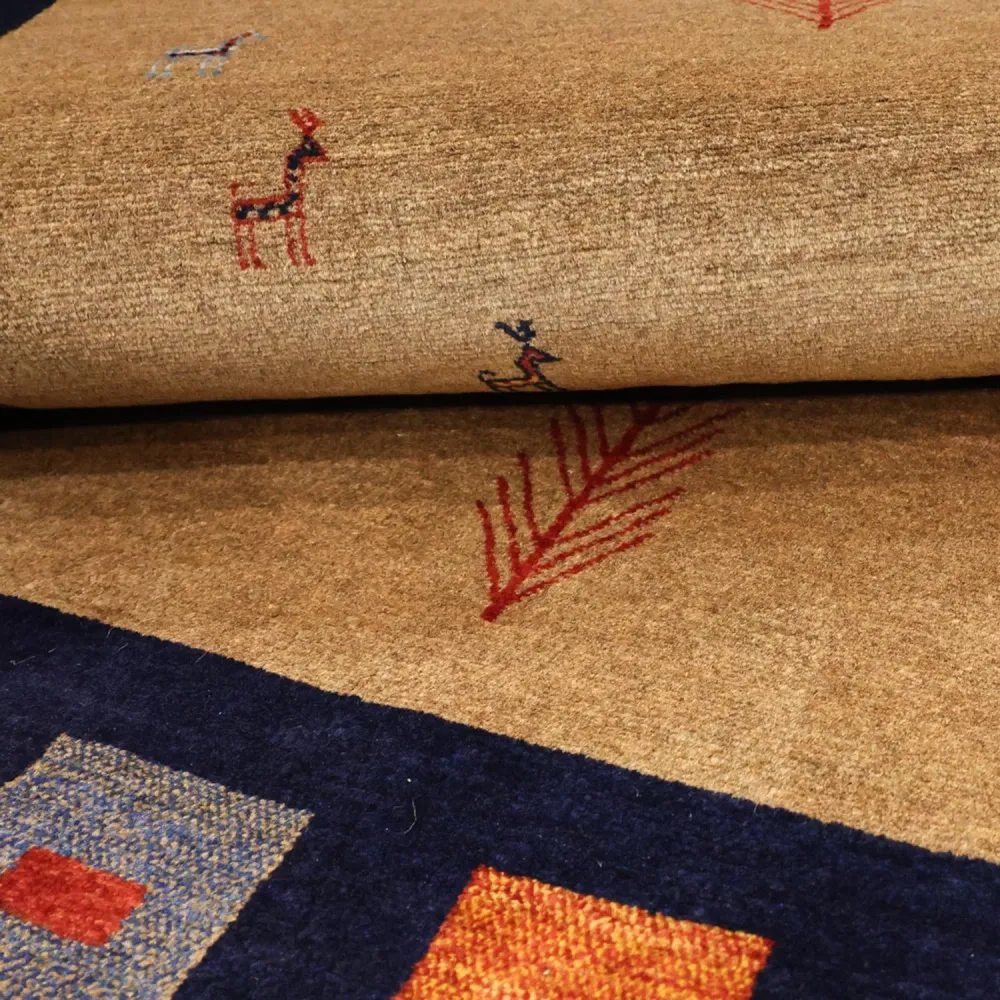 Gabbeh teppe - Loribaft persisk teppe - 156 x 105 cm - flerfarget