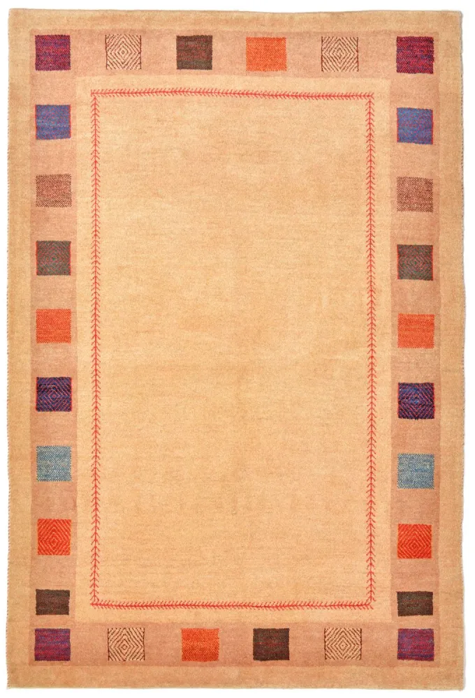 Gabbeh teppe - Loribaft persisk teppe - 158 x 104 cm - gul