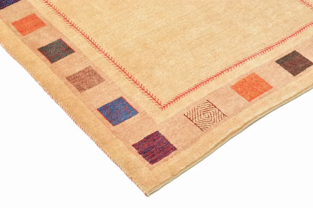 Gabbeh teppe - Loribaft persisk teppe - 158 x 104 cm - gul