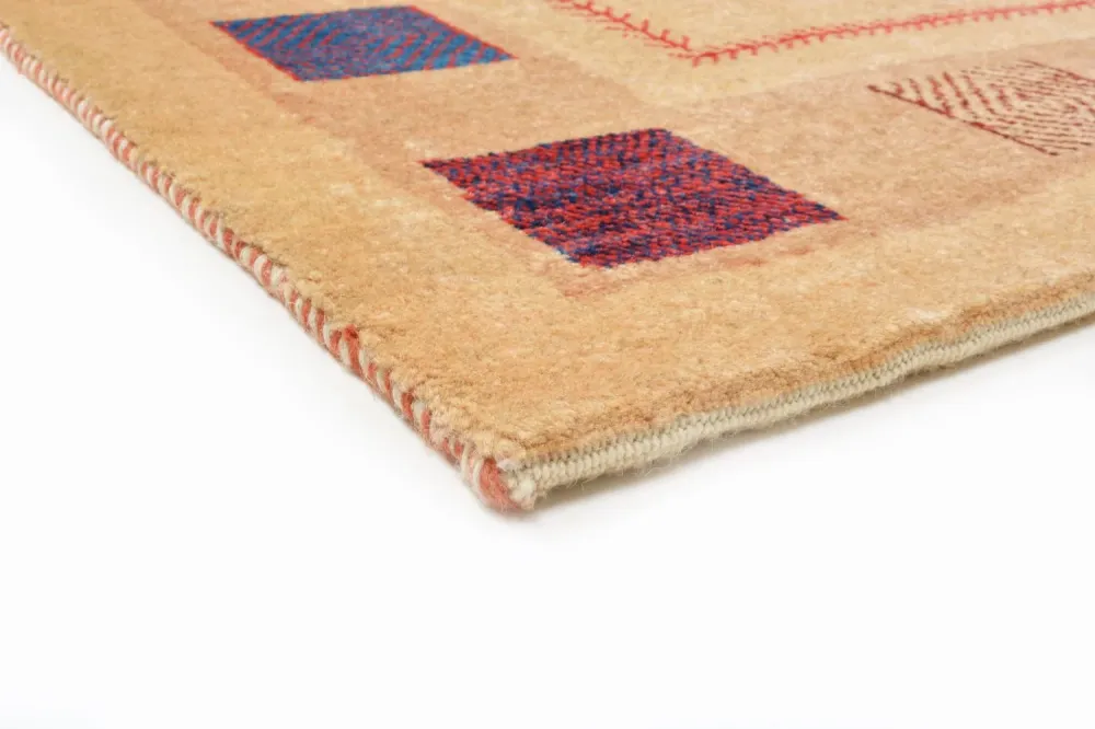 Gabbeh teppe - Loribaft persisk teppe - 158 x 104 cm - gul