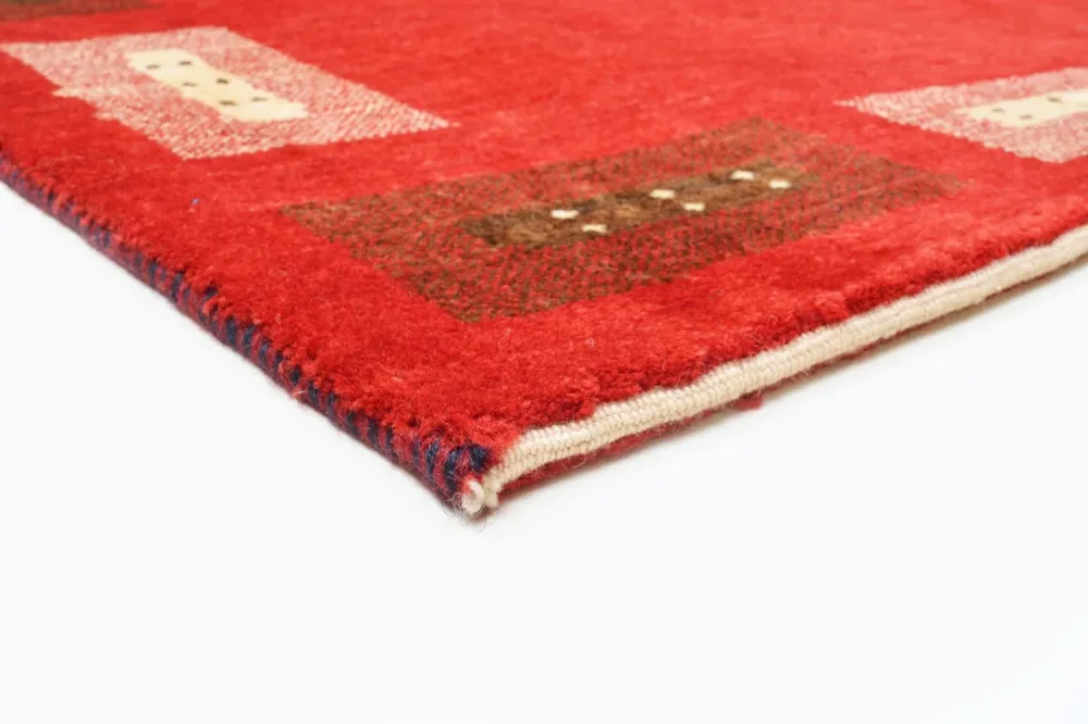 Gabbeh teppe - Loribaft persisk teppe - 166 x 104 cm - rød
