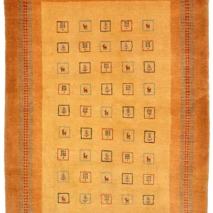 Gabbeh teppe - Loribaft persisk teppe - 170 x 114 cm - gul