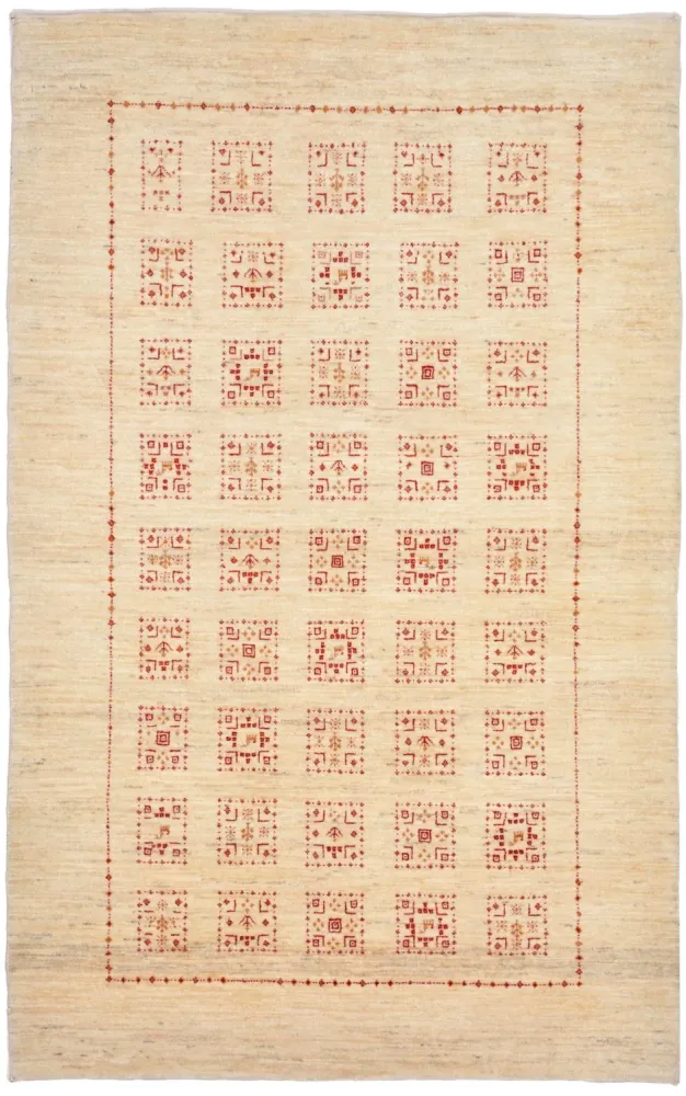 Gabbeh teppe - Loribaft persisk teppe - 174 x 106 cm - beige
