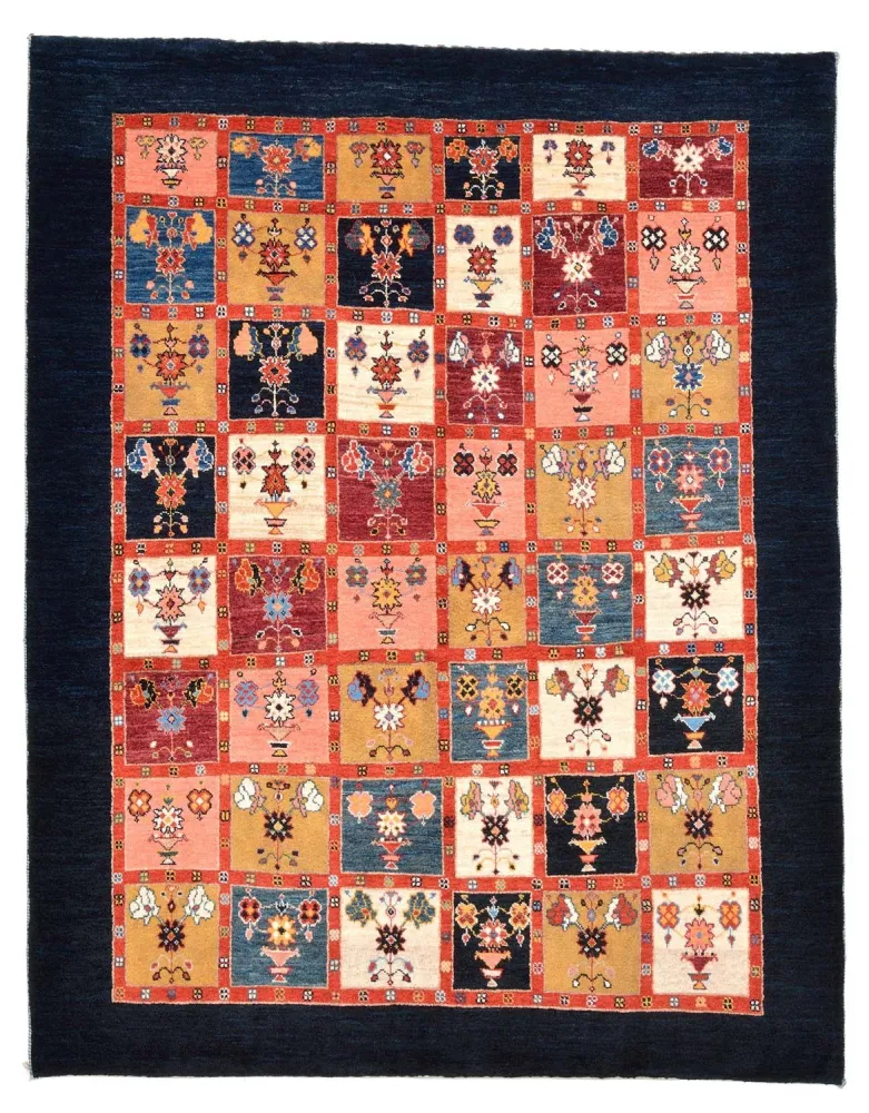 Gabbeh teppe - Loribaft persisk teppe - 195 x 153 cm - farget