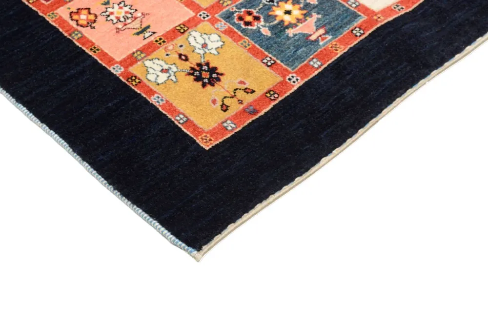 Gabbeh teppe - Loribaft persisk teppe - 195 x 153 cm - farget
