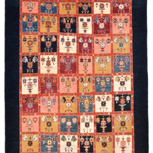 Gabbeh teppe - Loribaft persisk teppe - 195 x 153 cm - farget