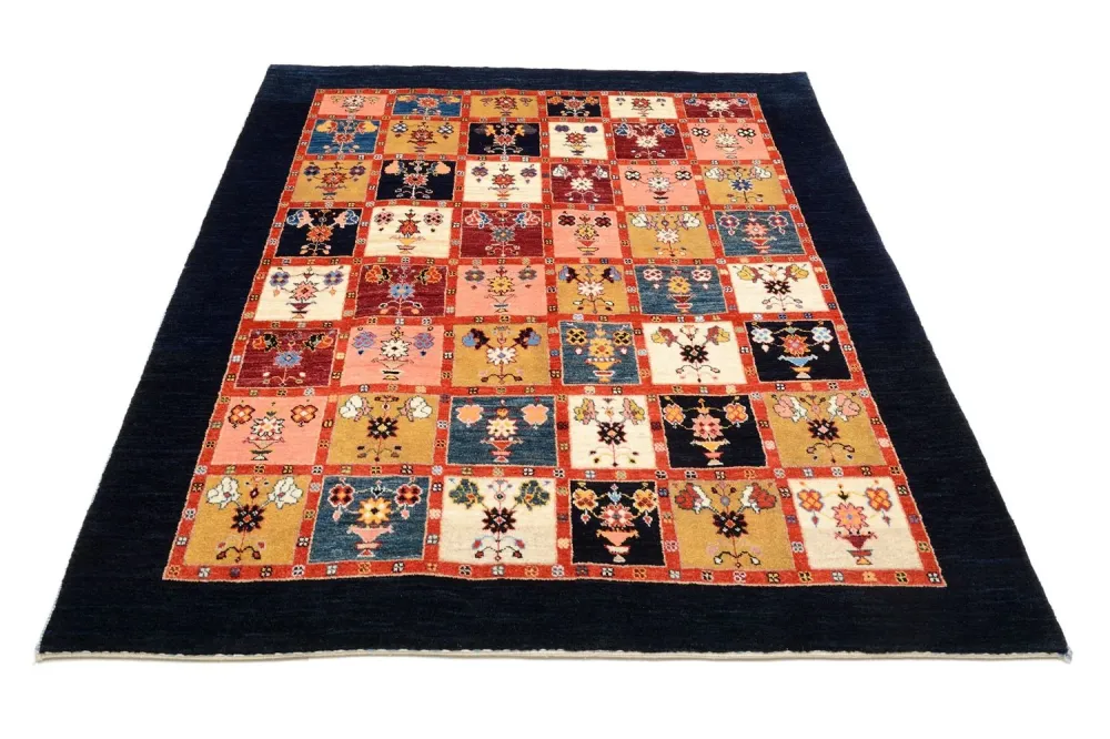 Gabbeh teppe - Loribaft persisk teppe - 195 x 153 cm - farget
