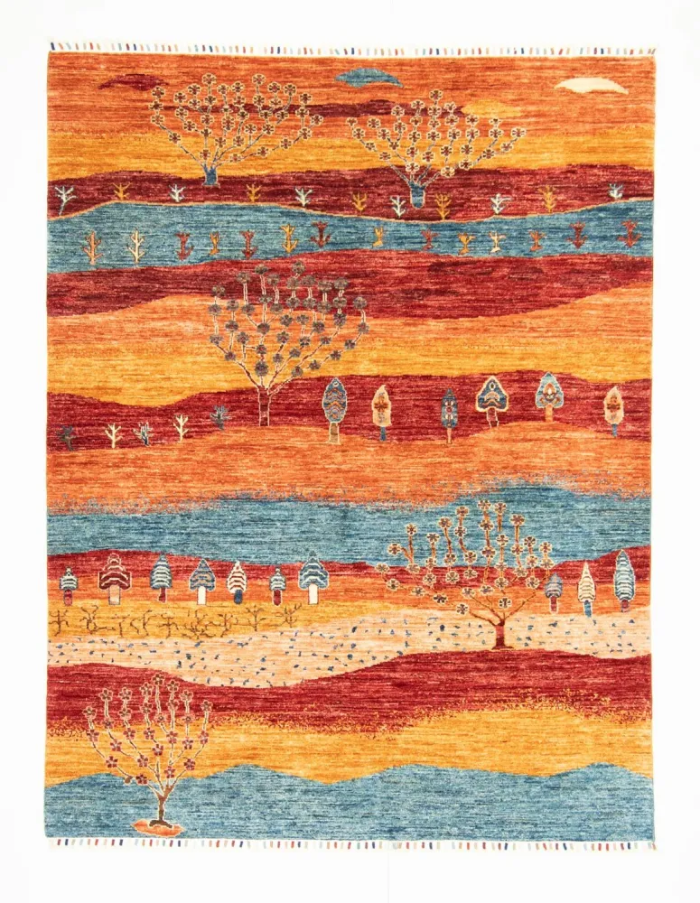 Gabbeh teppe - Loribaft persisk teppe - 197 x 155 cm - flerfarget