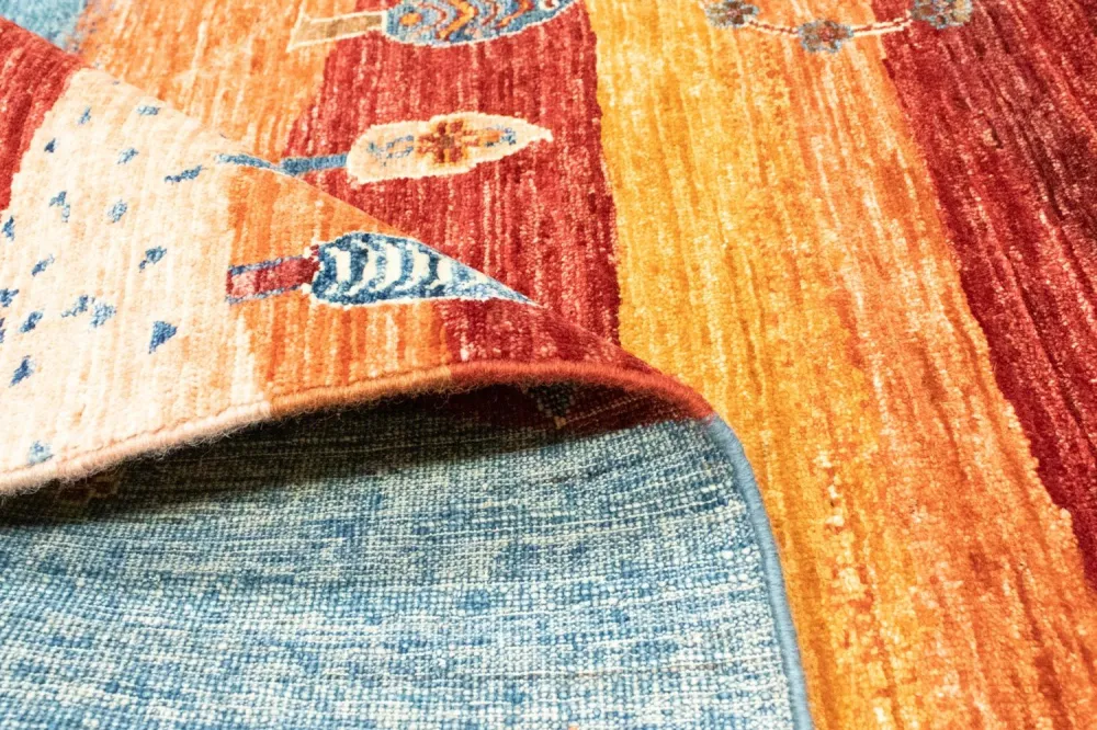 Gabbeh teppe - Loribaft persisk teppe - 197 x 155 cm - flerfarget