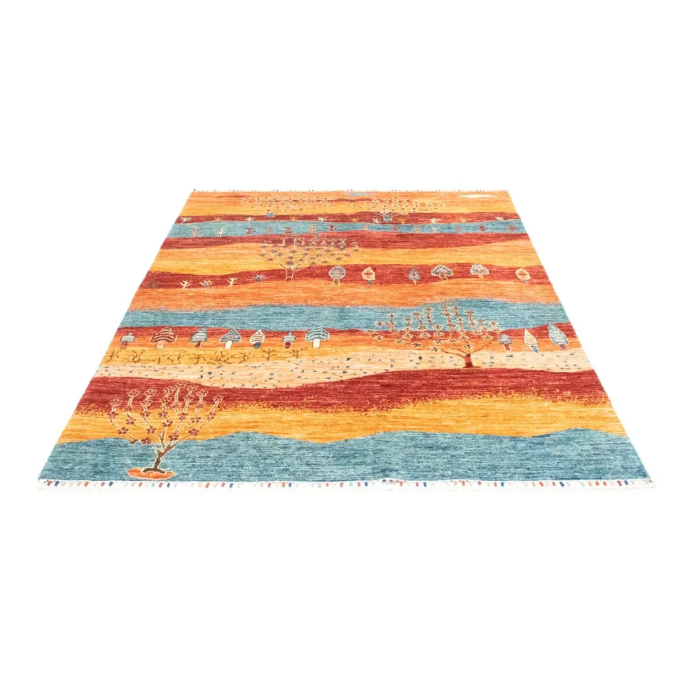 Gabbeh teppe - Loribaft persisk teppe - 197 x 155 cm - flerfarget