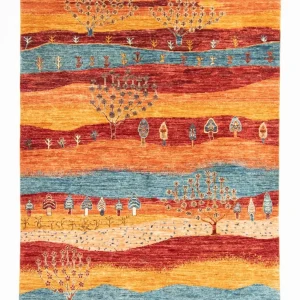 Gabbeh teppe - Loribaft persisk teppe - 197 x 155 cm - flerfarget