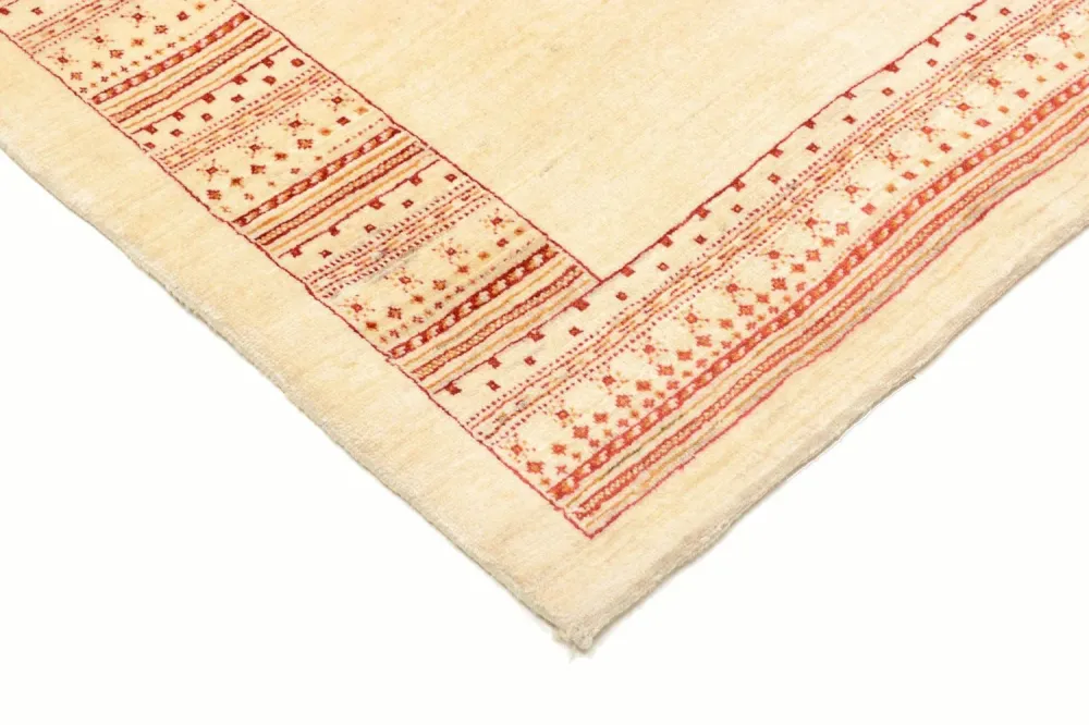 Gabbeh teppe - Loribaft persisk teppe - 198 x 150 cm - beige
