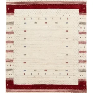 Gabbeh teppe - Loribaft persisk teppe - 198 x 140 cm - beige