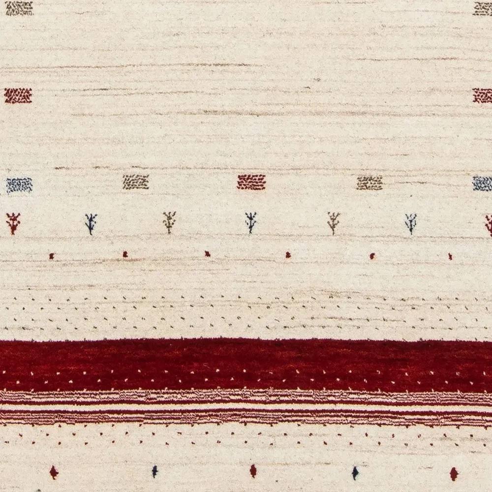 Gabbeh teppe - Loribaft persisk teppe - 198 x 140 cm - beige