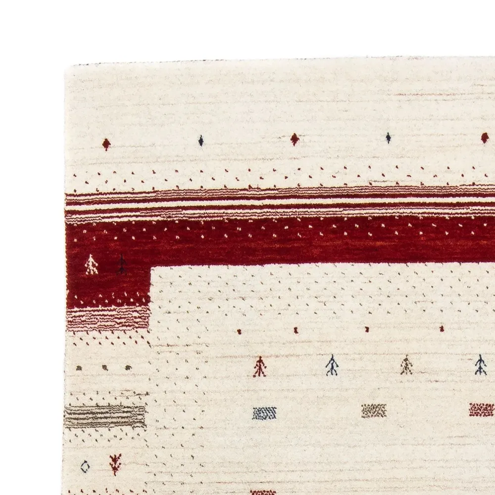 Gabbeh teppe - Loribaft persisk teppe - 198 x 140 cm - beige