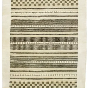 Gabbeh teppe - Loribaft persisk teppe - 199 x 142 cm - beige