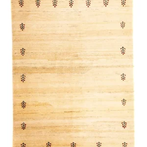 Gabbeh teppe - Loribaft persisk teppe - 199 x 141 cm - lys beige