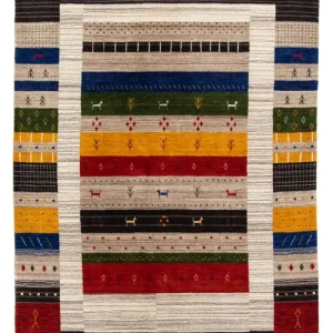 Gabbeh teppe - Loribaft persisk teppe - 200 x 140 cm - flerfarget