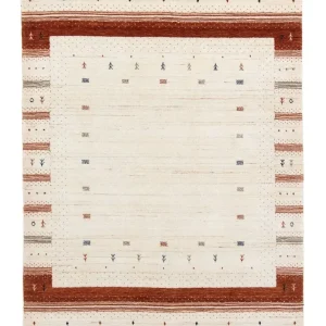Gabbeh teppe - Loribaft persisk teppe - 201 x 146 cm - beige