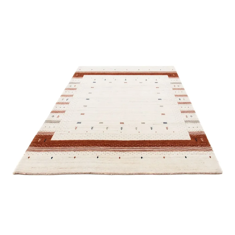 Gabbeh teppe - Loribaft persisk teppe - 201 x 146 cm - beige