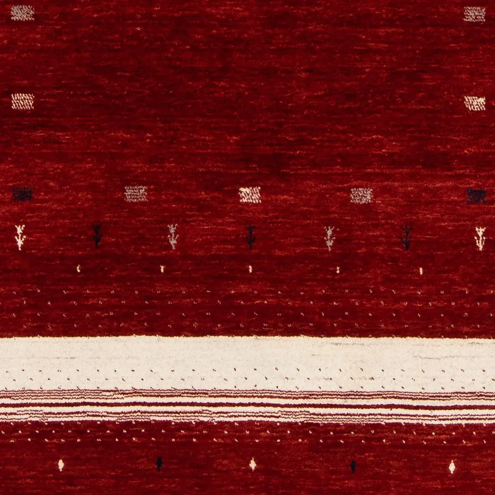 Gabbeh teppe - Loribaft persisk teppe - 204 x 140 cm - rød
