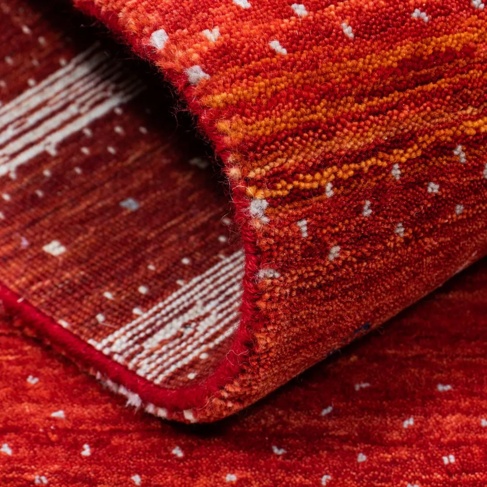 Gabbeh teppe - Loribaft persisk teppe - 204 x 140 cm - rød