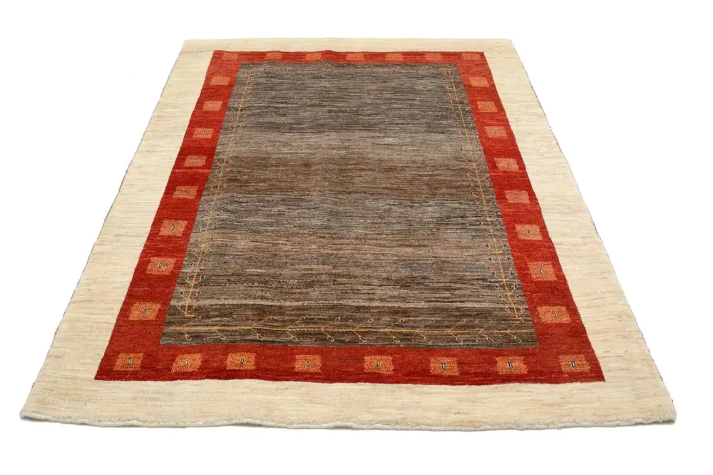 Gabbeh teppe - Loribaft persisk teppe - 205 x 150 cm - brun