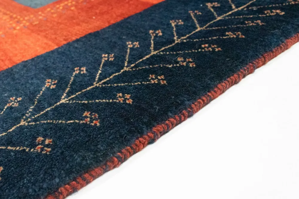 Gabbeh teppe - Loribaft persisk teppe - 205 x 128 cm - rød