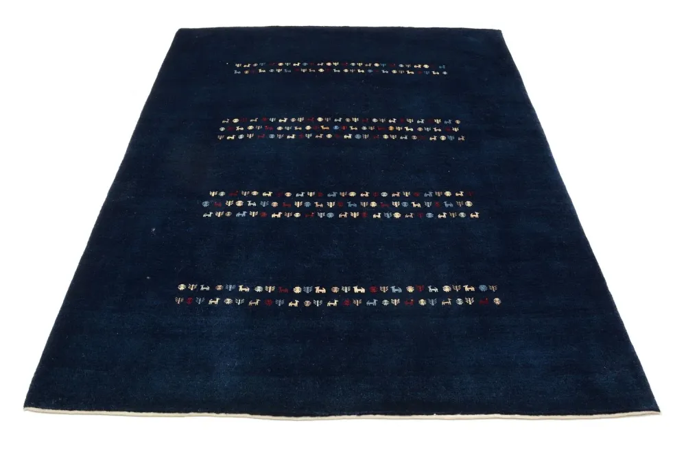 Gabbeh teppe - Loribaft persisk teppe - 209 x 154 cm - blå