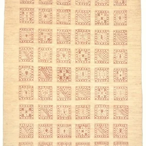 Gabbeh teppe - Loribaft persisk teppe - 211 x 141 cm - beige