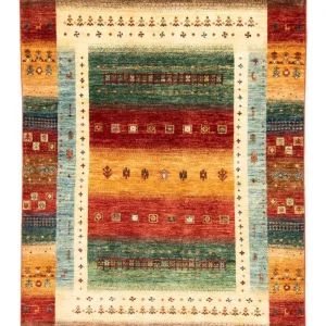 Gabbeh teppe - Loribaft persisk teppe - 214 x 152 cm - flerfarget