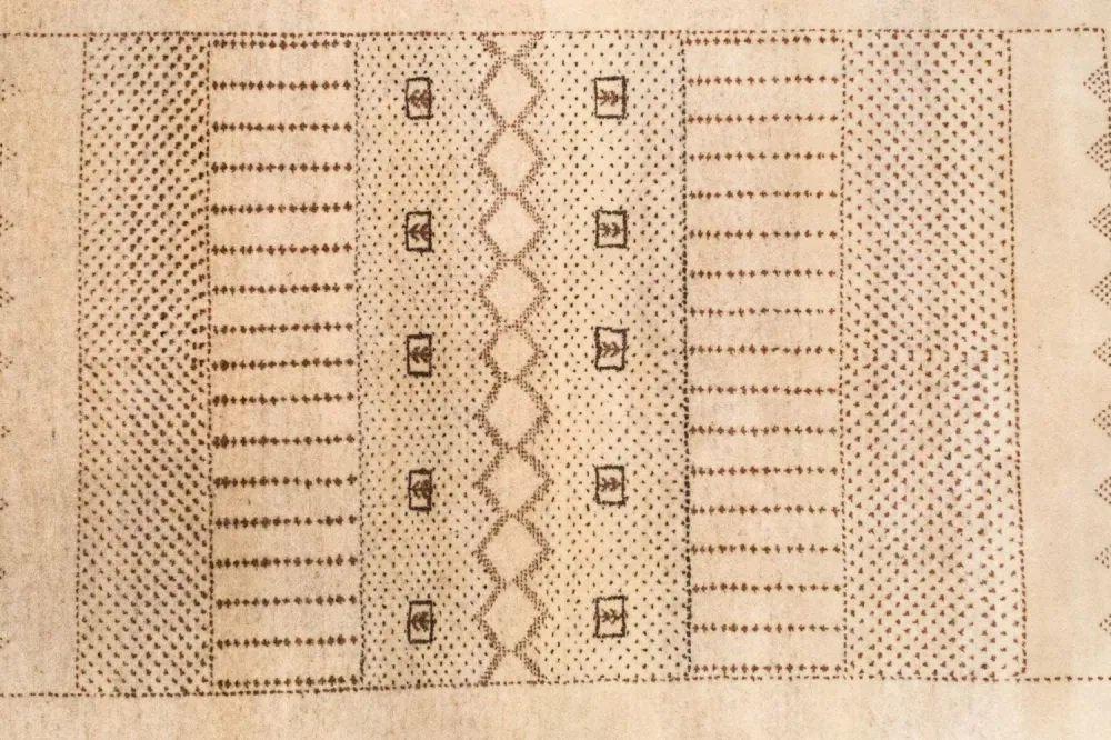 Gabbeh teppe - Loribaft persisk teppe - 222 x 151 cm - brun