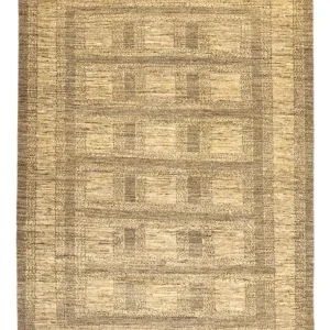 Gabbeh teppe - Loribaft persisk teppe - 236 x 165 cm - mørk beige