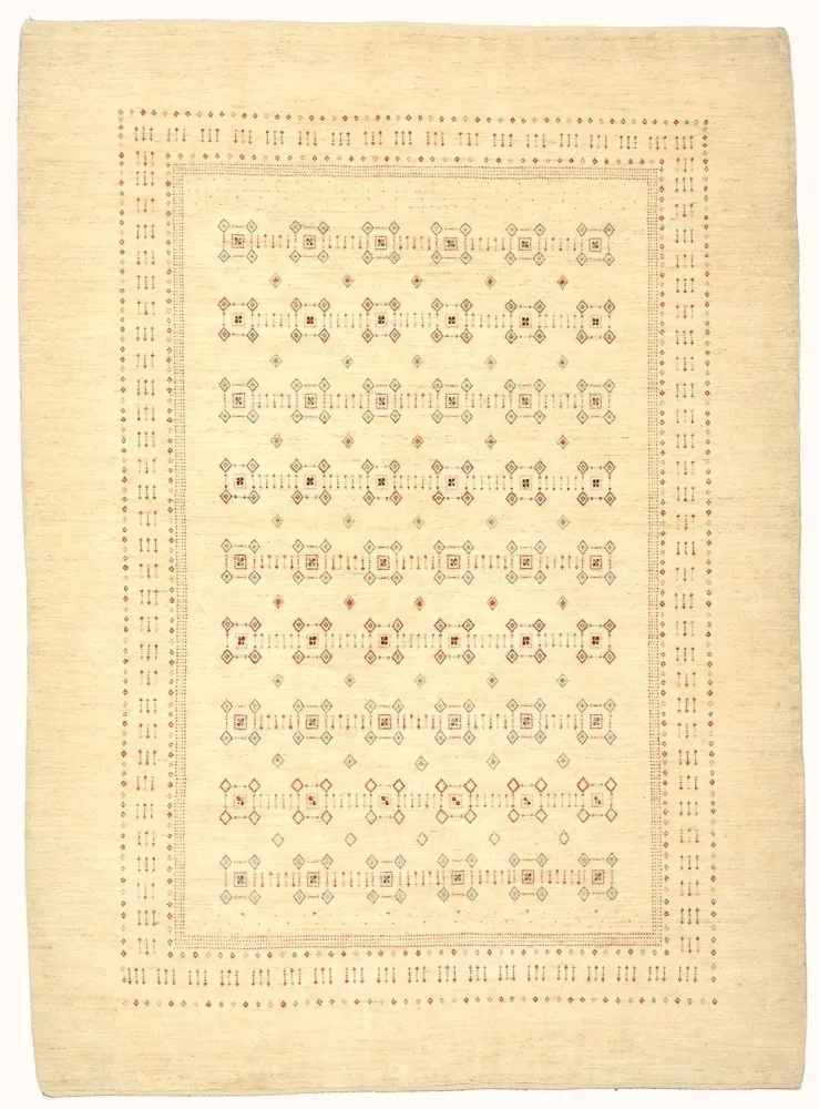 Gabbeh teppe - Loribaft persisk teppe - 239 x 174 cm - beige