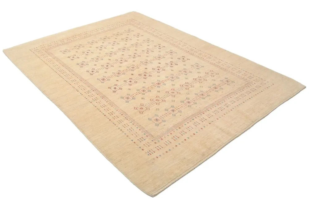 Gabbeh teppe - Loribaft persisk teppe - 239 x 174 cm - beige