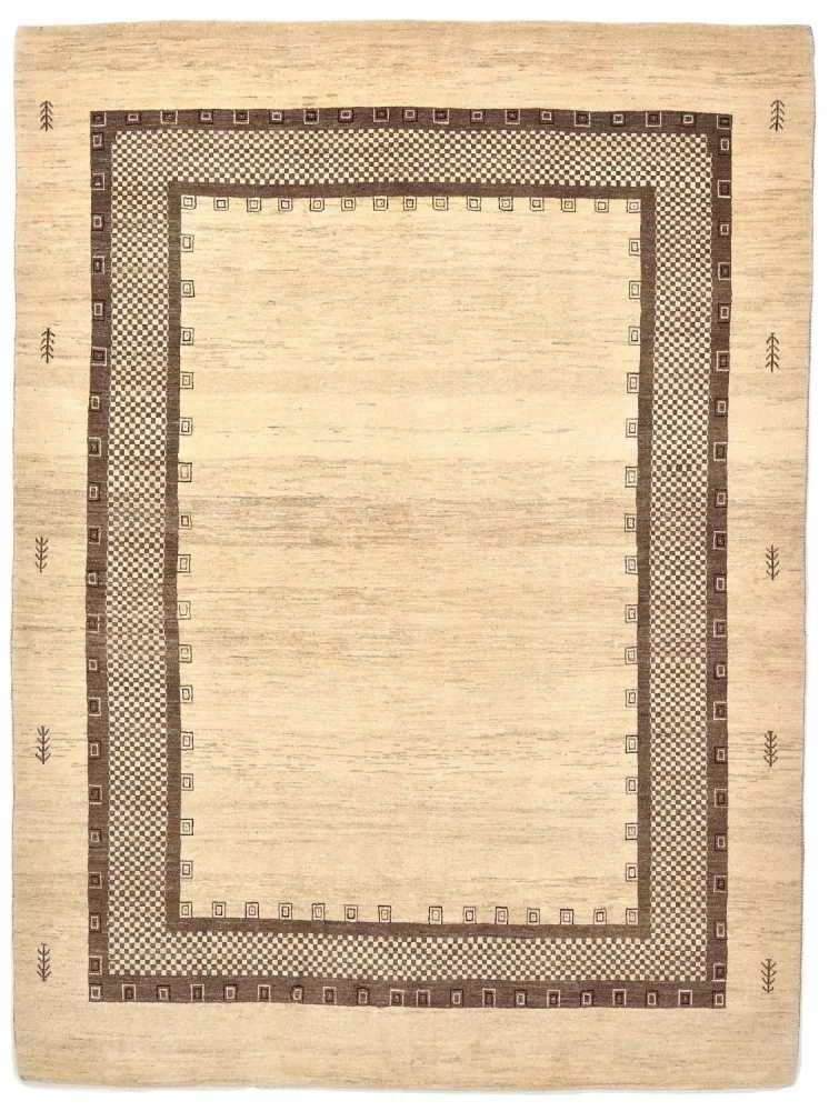 Gabbeh teppe - Loribaft persisk teppe - 242 x 176 cm - beige