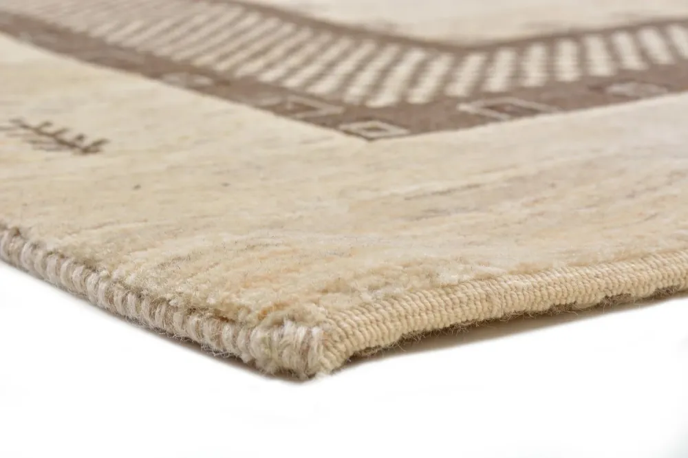 Gabbeh teppe - Loribaft persisk teppe - 242 x 176 cm - beige