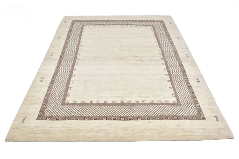 Gabbeh teppe - Loribaft persisk teppe - 242 x 176 cm - beige