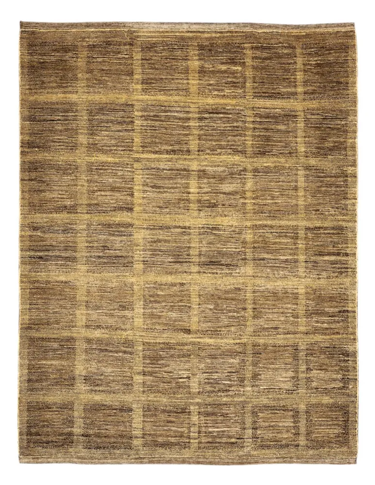 Gabbeh teppe - Loribaft persisk teppe - 242 x 194 cm - mørk beige
