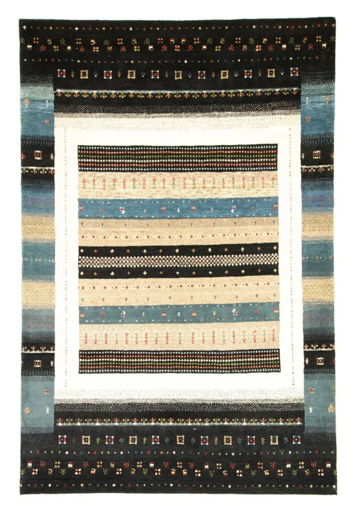 Gabbeh teppe - Loribaft persisk teppe - 243 x 169 cm - flerfarget