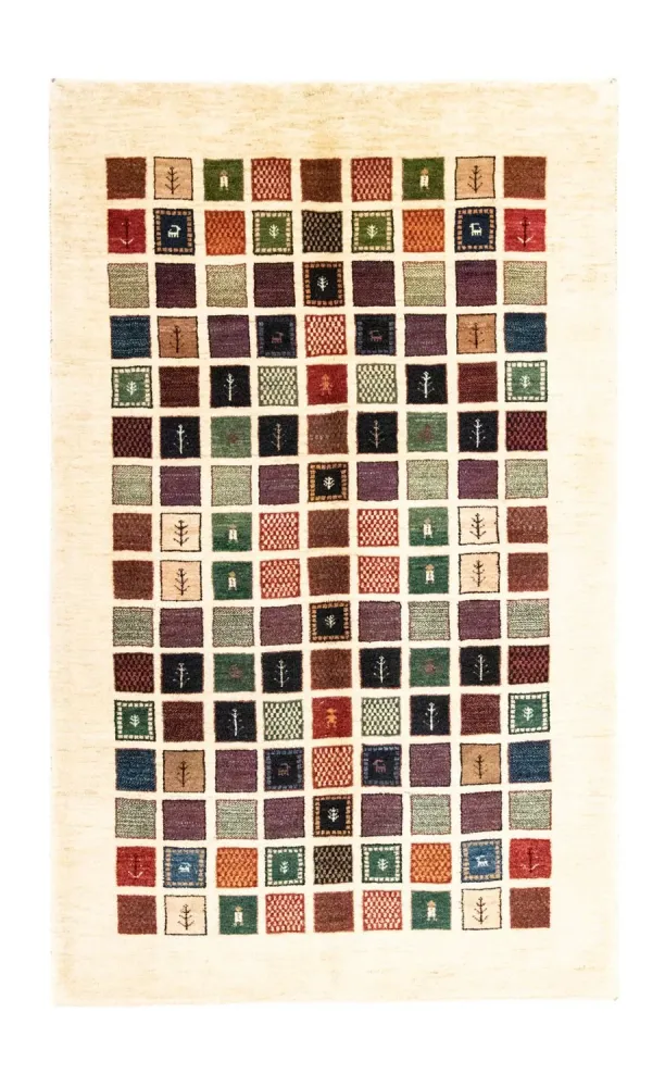 Gabbeh teppe - Loribaft persisk teppe - 247 x 152 cm - farget