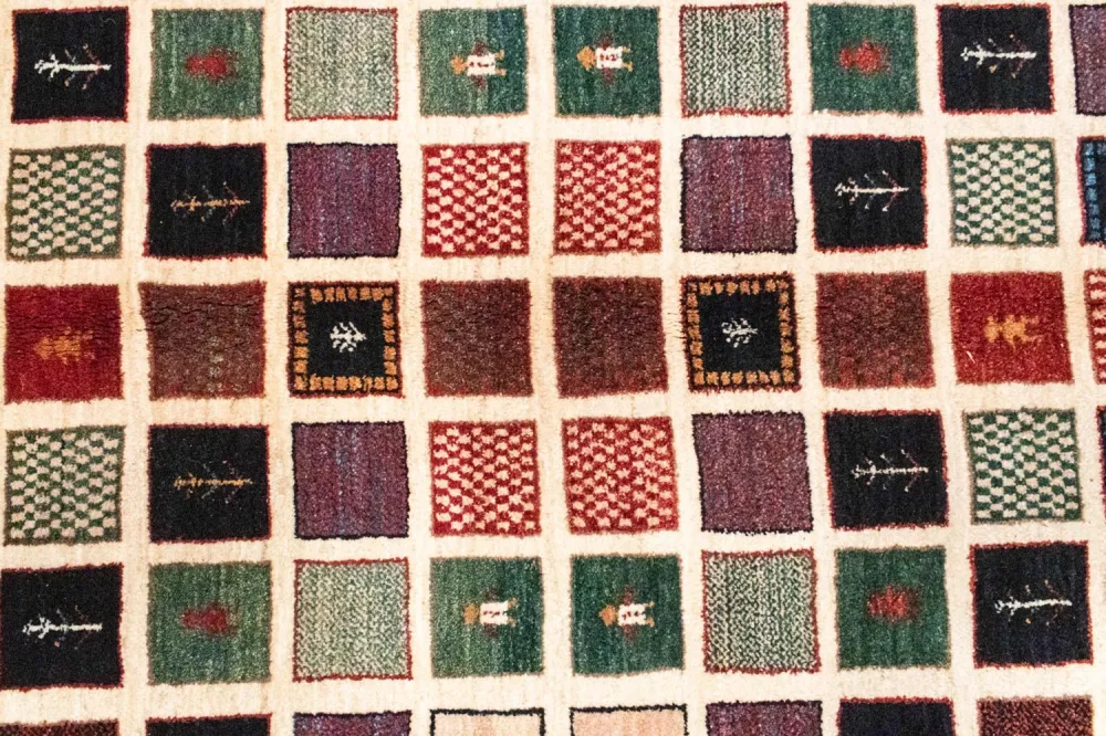 Gabbeh teppe - Loribaft persisk teppe - 247 x 152 cm - farget