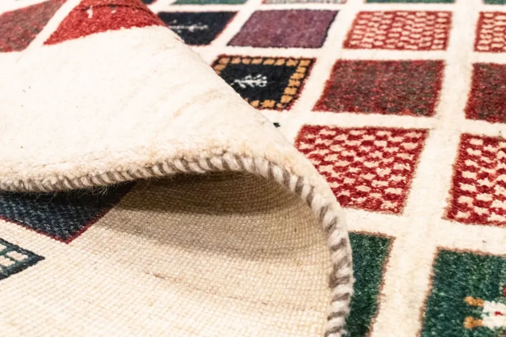 Gabbeh teppe - Loribaft persisk teppe - 247 x 152 cm - farget