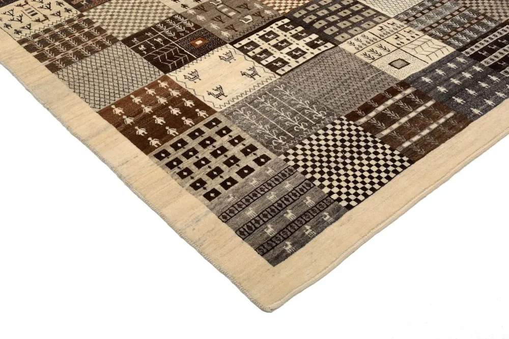Gabbeh teppe - Loribaft persisk teppe - 247 x 187 cm - brun