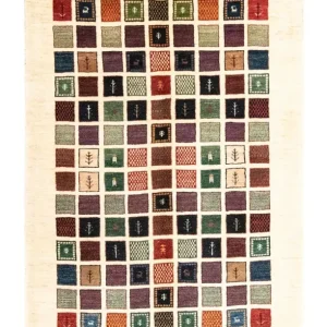Gabbeh teppe - Loribaft persisk teppe - 247 x 152 cm - farget