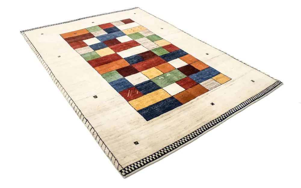 Gabbeh teppe - Loribaft persisk teppe - 249 x 175 cm - farget