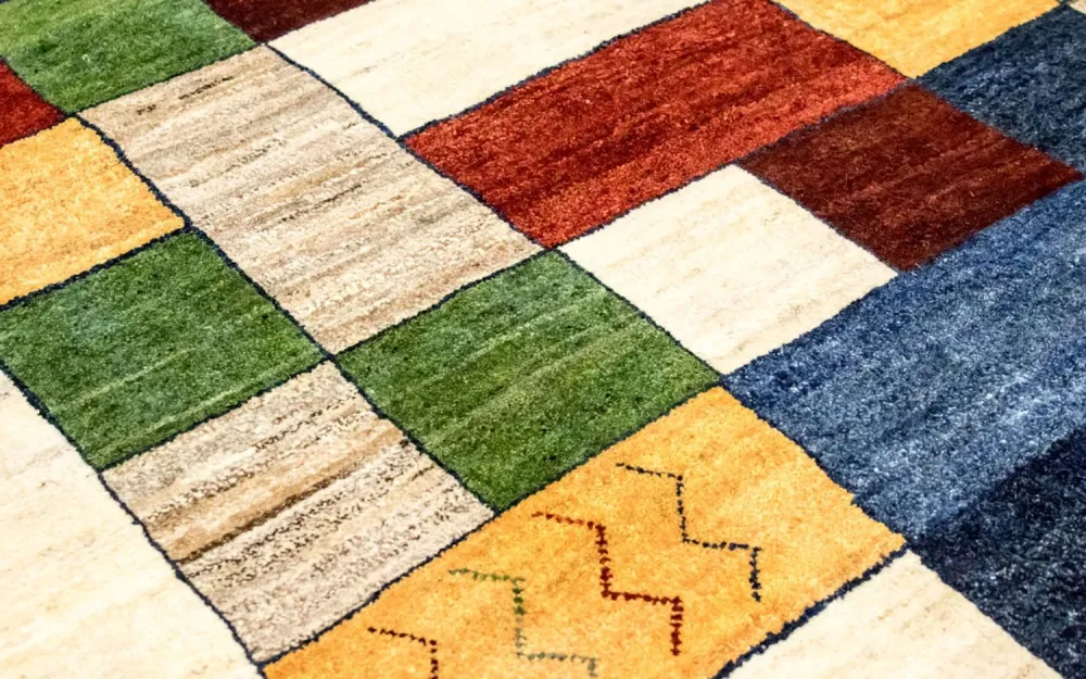 Gabbeh teppe - Loribaft persisk teppe - 249 x 175 cm - farget